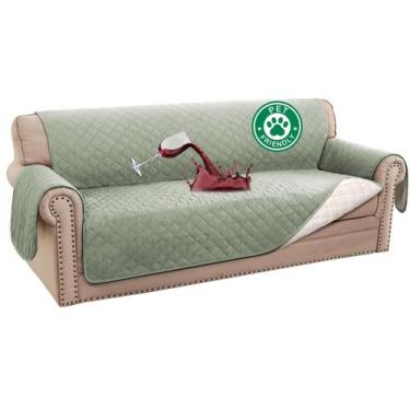 Imagem de Capa de Sofá Impermeável Turquesa (XL 78cm) - para Sofás de 3 Lugares