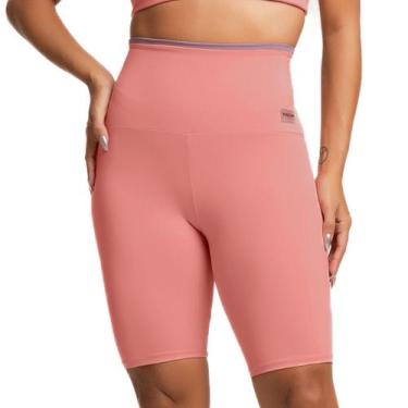Imagem de Bermuda Feminina Poliamida Simple Rosê Massam Fitness, P
