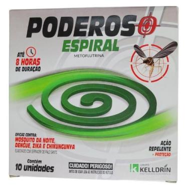 Imagem de Inseticida Repelente Espiral Pernilongo Dengue 10 Unidades - Kelldrin