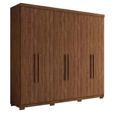 Imagem de Guarda-Roupa Guaruja Casal 6 Portas Jacaranda Madeirado Robel