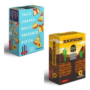 Imagem de Jogos Pocket Bandido + Taco Chapéu Bolo Presente Pizza - Papergames