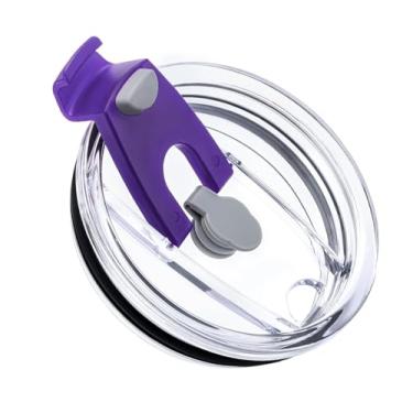 Imagem de Tampa de copo de substituição de 850 g, tampa à prova de derramamento e resistente a respingos para copo de viagem de aço inoxidável de 850 g Yeti, Rambler, Ozark Trail e mais copo térmico (roxo)