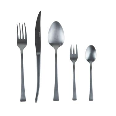 Imagem de Faqueiro Em Inox Berna Preto Fosco Com 30 Peças Wolff