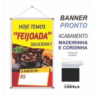 Imagem de Banner pronto Feijoada BA 324 medida 45x70 cm arte pronta