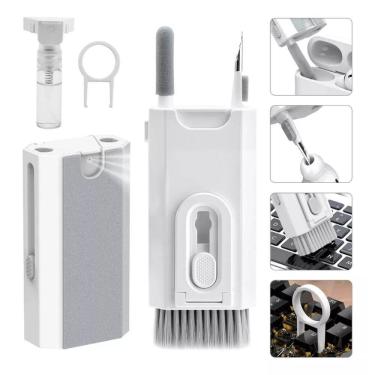 Imagem de Kit De Limpeza Multifuncional 8x1 - Teclado, Fones, Celular, Tablet e Cameras Digital