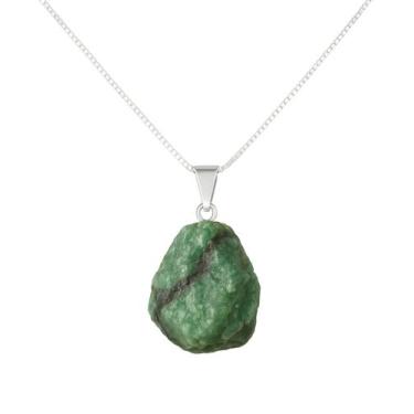 Imagem de Colar Natura Esmeralda - Cristal Natural, Prata 925