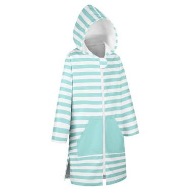 Imagem de Roupão de toalha infantil com capuz Miss Shorthair Zipper Pocket 8-10 