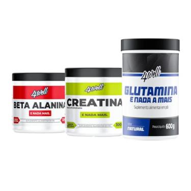 Imagem de Kit Creatina 300g + Beta Alanina 300g + Glutamina 600g