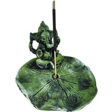 Imagem de Incensário Ganesha Na Folha Ganesha 13576 - Mana Om By Plat1