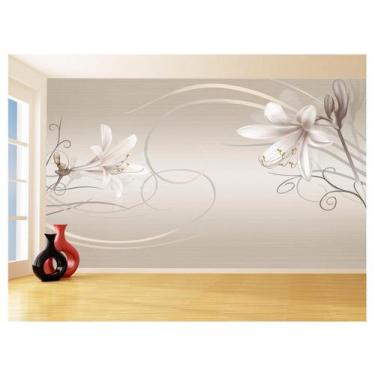 Imagem de Papel De Parede 3D Floral Textura Sala Flores 3,5M Xfl255 - Você Decor