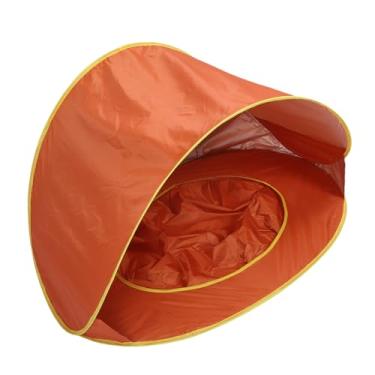 Imagem de Yunir Barraca de Praia Pop-up, Guarda-chuva de Praia de Fácil Configuração, Abrigo Solar UPF 50+ para 2-3 Pessoas Proteção UV Guarda-sol Portátil, Barraca de Praia Portátil para Bebês (Laranja)