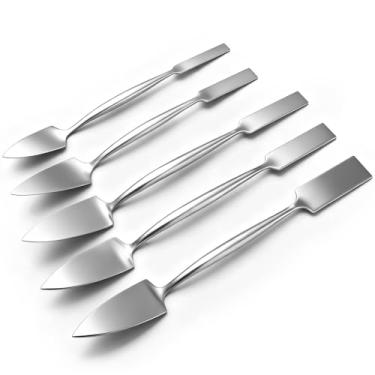 Imagem de Leriton 5 peças de 3,5 cm 3/20.3 cm 1/5.1 cm 5/20.3 cm 3/10.2 cm Espátula quadrada e ferramentas de alvenaria de aço forjado ferramenta de concreto ornamental estuque alvenaria espátula de gesso para