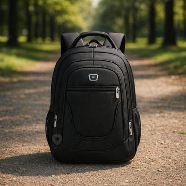 Imagem de Mochila Escolar Bolsa Universitária Masculina Viagem Impermeável Femin