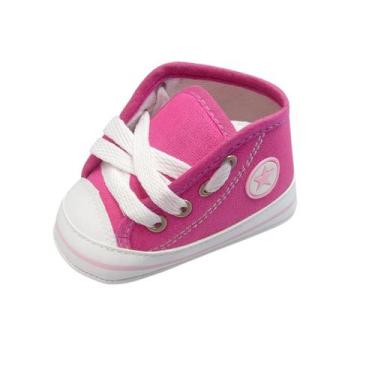 Imagem de Tênis Sapatinho Star Bebê Recém Nascido Cano Alto Menina Menino - XUKI