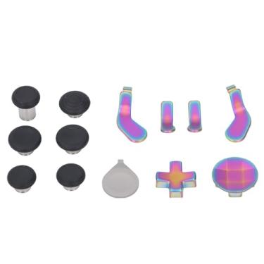 Imagem de Ymiko Punhos de Polegar Ergonômicos do Controlador Com Capas de D Pad e Bastões de Borracha Complementos Universais de Controlador de Jogo para Maior Precisão e Conforto (Colorido)