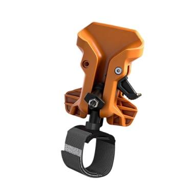 Imagem de Fenteer Suporte para ferramentas com clipe de cinto, trava automática, prático e portátil, ideal para furadeira, multiferramentas e eletricistas, Amarelo