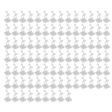 Imagem de Cosiki Clipe de Fixação Seguro para Parede de Escalada de Plantas para Paredes Internas, Suporte de Videira de Fácil Instalação para Decoração de Casa, 100 Peças para Jardim e Estufa (Branco)