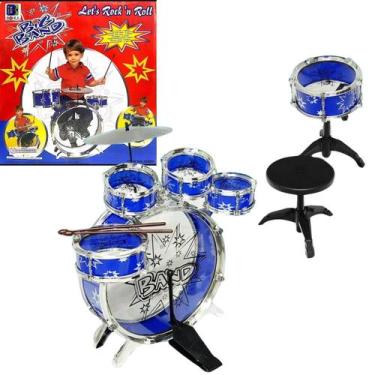 Imagem de Bateria Brinquedo Musical Infantil Rock Star 4 Pcs v - WORLD