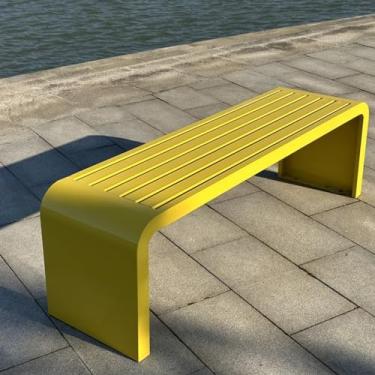 Imagem de Banco externo preto, bancos para exterior, banco de parque de metal, bancos externos, banco de metal ao ar livre, bancos de jardim para exterior, banco pequeno ao ar livre, para jardim, varanda e