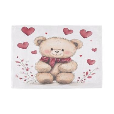 Imagem de Burbuja Jogo americano conjunto de 6, tapetes de mesa antiderrapantes laváveis e resistentes ao calor, para cozinha, mesa de jantar, ambientes internos e externos