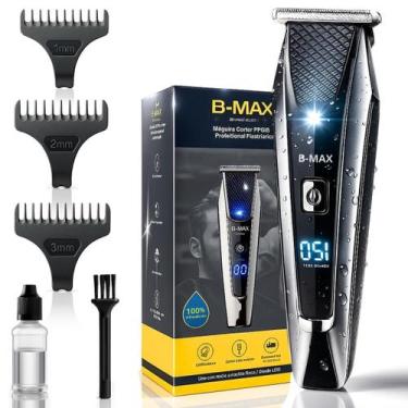 Imagem de Maquina De Corta Cabelo Aparador Barba A Prova D'agua Pro - BMax