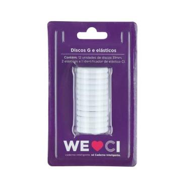 Imagem de Discos + Elástico para Caderno Inteligente G-31 Branco