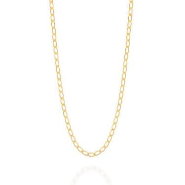 Imagem de Corrente Folheada A Ouro Rommanel De Fio Grumet 530312 Cor:Dourado, Do