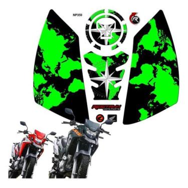 Imagem de Adesivo Protetor Tanque Bocal Lateral M13 Moto Xre 300. Np351 - Resita
