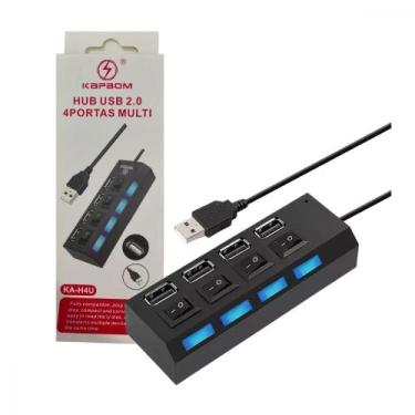 Imagem de Extensor Adaptador Hub USB 4 Portas Kapbom KA-H4U - Jonh Variedades