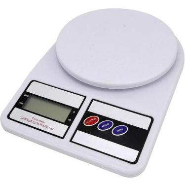 Imagem de Balança de Cozinha Digital 10kg Branca para Alimentos - Generic
