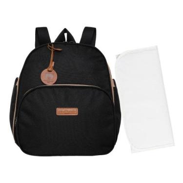Imagem de Mochila Maternidade Pirulitando Trocador Essência Preta - Pirulitando 