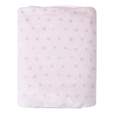 Imagem de Cobertor Manta Mantinha Frio Bebê Microfibra Poá 90cmx70cm - NoBrand, 