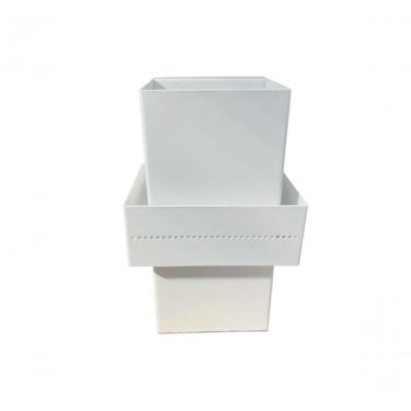 Imagem de Arandela AR187 Efeito de Luz para Cima e para Baixo em Alumínio Branco com 1 Lâmpada G-9 40W Bivolt Hansa