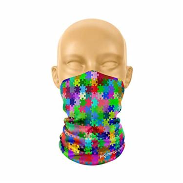 Imagem de Bandana de Ciclismo Modelo Puzzle