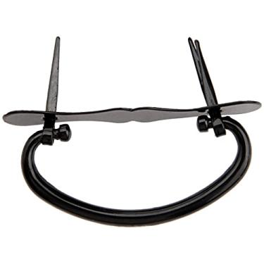 Imagem de 5 pcs de ferro puxão de ferro retro gaveta preta armário armário jóias caixa de jóias metal móveis vintage punhos 67 * 30mm hardware YYDFPIIA