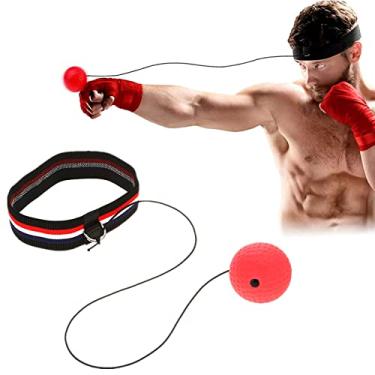 Imagem de Dioche Bolas refletivas de boxe, velocidade de luta do equipamento de boxe, almofada de perfuração multifuncional para velocidade de reação e coordenação olho-mão (E305-H04)