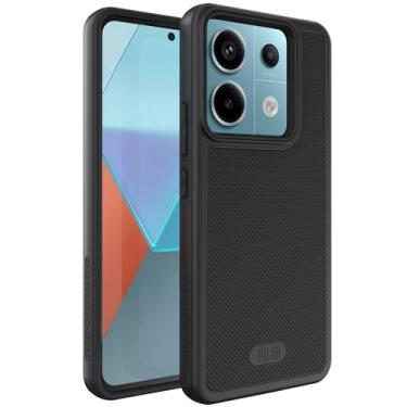 Imagem de TUDIA Capa DualShield Grip projetada para Xiaomi Redmi Note 13 Pro 5G / Poco X6 5G (2024), [MergeGrip] Capa protetora de telefone de camada dupla à prova de choque fina resistente (preto fosco)