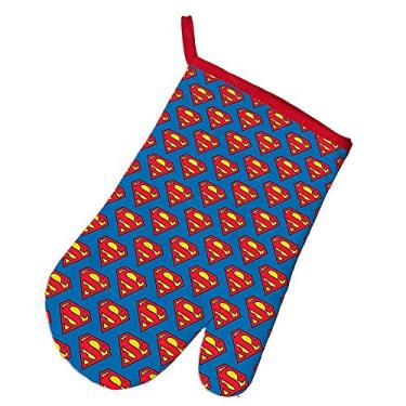 Imagem de Luva de Cozinha DC Comics Superman Mini Logos Azul em Algodão - Urban - 29x18 cm