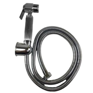 Imagem de Ducha Higienica Chuveirinho Lavabo Banheiro Intimo Metal Luxo Suporte 