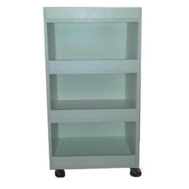 Imagem de Carrinho Auxiliar Mdf Bp Branco - Salão/Studio - Bel rústicos, Madeira