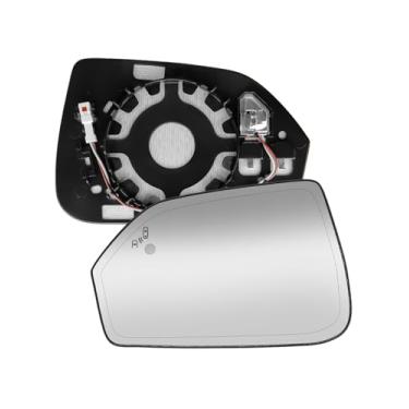 Imagem de AUGREX Vidro retrovisor lateral do motorista esquerdo com placa de suporte adequado para Lincoln MKZ 2013 2014 2015 2016 2017 2018 2019 2020, com função de detecção de ponto cego e aquecido