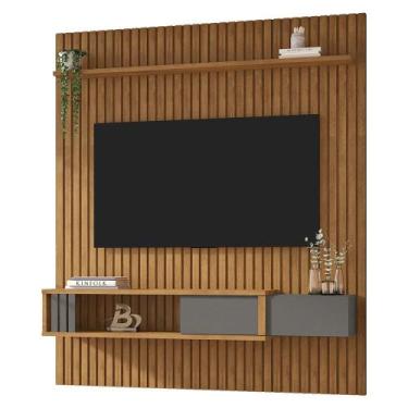 Imagem de Painel Ripado Nassau Para TV até 75" Polegadas com 1 Gaveta - Móveis B
