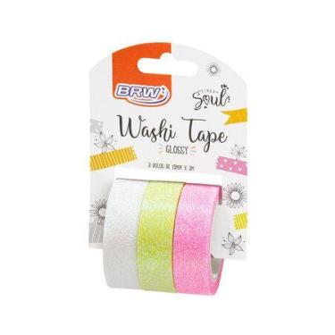 Imagem de Washi Tape - Glossy - 15mmx3m - blister c/ 3un - BRW