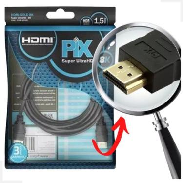 Imagem de Cabo Hdmi Gold Pix 2.1 / 8K 19 Pinos Gold - 1,5M