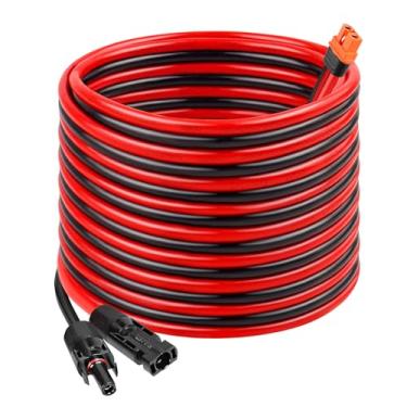Imagem de Cabo solar para XT60i 12AWG - Painel solar MOOKEERF de 8 m para conector adaptador XT60i XT60i-F Cabo de extensão para gerador solar de estação de energia portátil