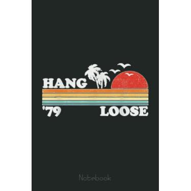 Imagem de Vintage Hang Loose Surfing Beach Retro Sunset Surf 70s Gift Notebook Retro: Drawing Journal and Summer Notebook for Children Summer Journal For Kids With Writing Prompts, Interactive Diary Scrapbook