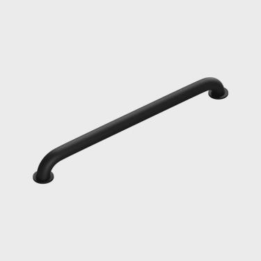 Imagem de Barra de Apoio Metal Idoso Deficiente 60 Cm Banheiro Preto