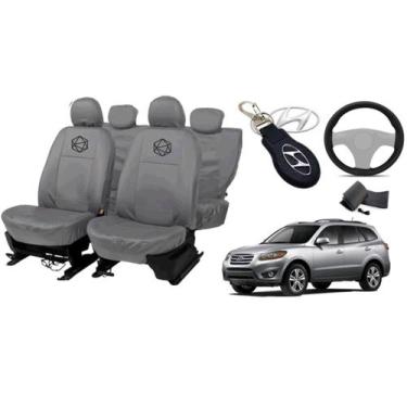 Imagem de Jogo capa couro Sanata Fe 00-12 +volante +chaveiro top - ferro tech br