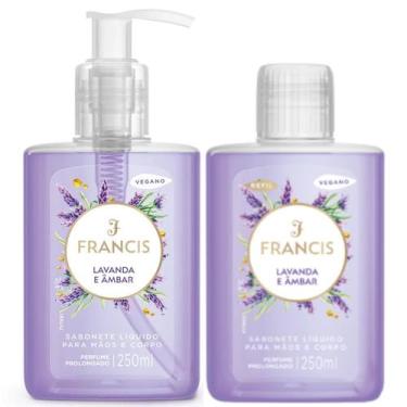 Imagem de Kit Sabonete Líquido Francis Lavanda e Âmbar + Refil