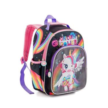 Imagem de Mochila Costas Escolar Infantil Unicornio